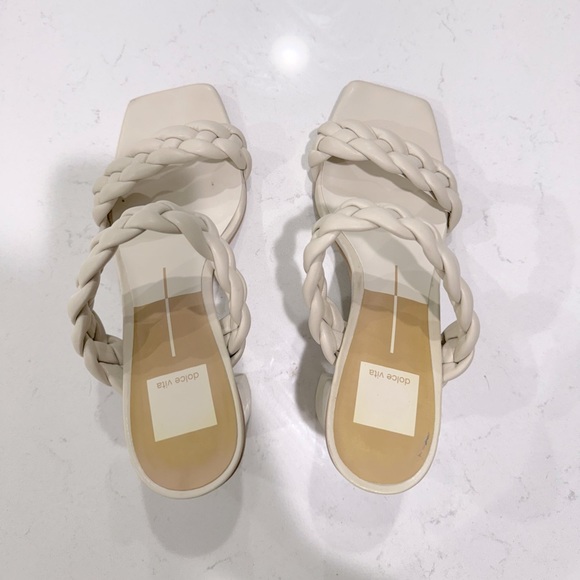 DOLCE VITA IVORY/WHITE PAILY HEELS SIZE 8! - Picture 2 of 5